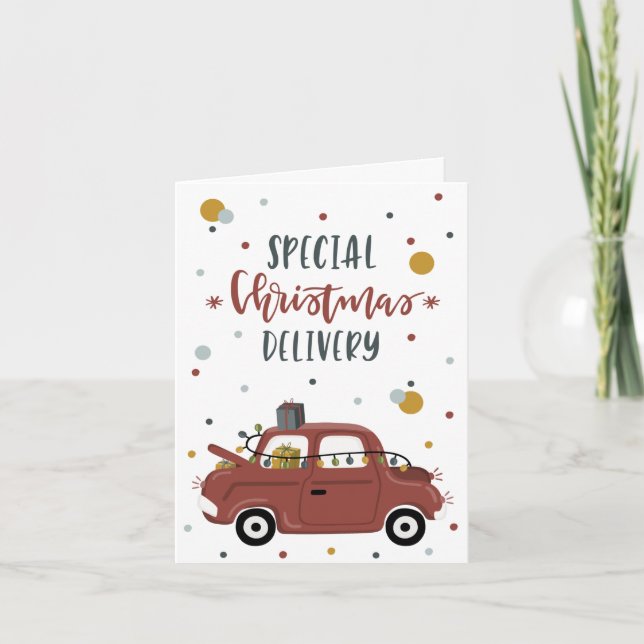 Remerciements Carte de Noël spéciale (Devant)