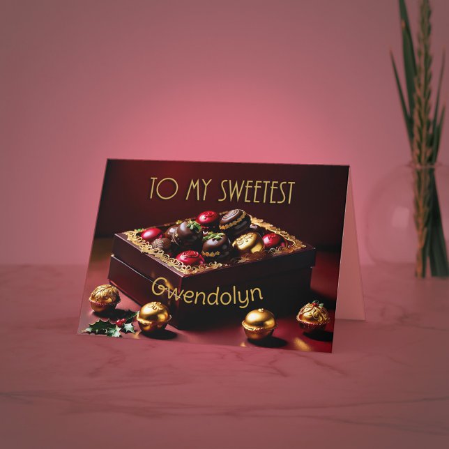 Remerciements Carte de Noël sucrée (Créateur téléchargé)