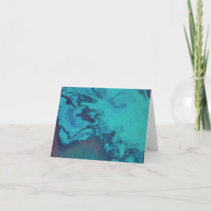 Remerciements Carte de note Abyssal Turquoise Tidal