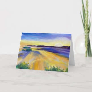 Remerciements Carte de note blanche "Coup de soleil"