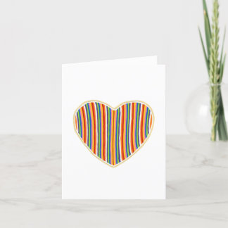 Remerciements Carte de note blanche des bandes cardiaques