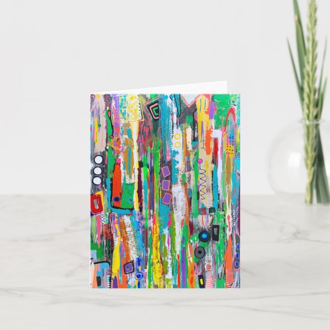 Remerciements Carte de note blanche Rocket Man (Devant)