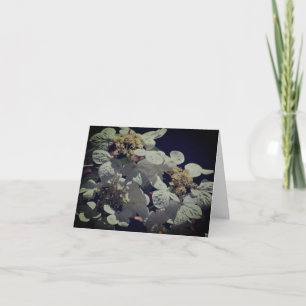 Remerciements Carte de note Casquette en dentelle Hydrangea Flow