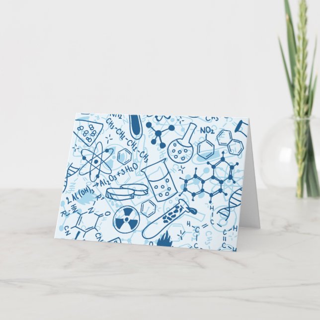 Remerciements Carte de note de chimie (Devant)