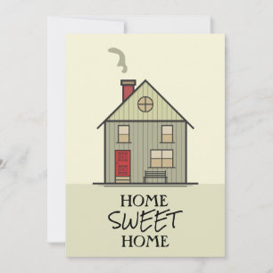 Remerciements Carte de note de maison mignonne Home Sweet Home
