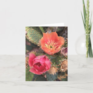 Remerciements Carte de note Fleur Fleur Cactus