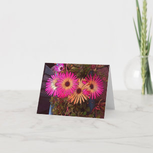 Remerciements Carte de note Gerbera Daisies