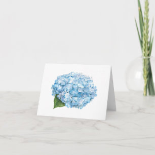Remerciements Carte de note Hydrangea