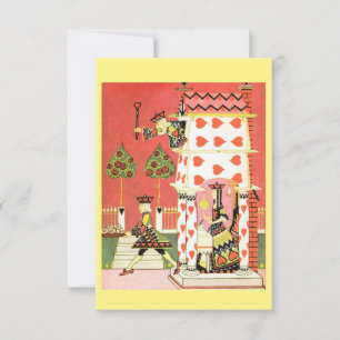 Remerciements Carte de note King of Hearts Illustration Vintage