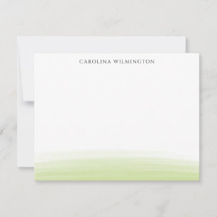 Remerciements Carte de note personnelle Preppy Light Green Water