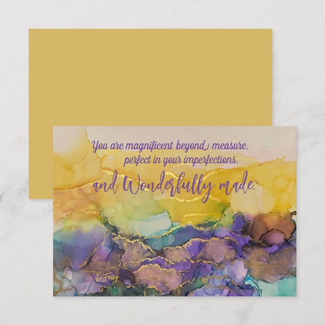 Remerciements Carte de note toutes les occasions (Devant / Derrière)