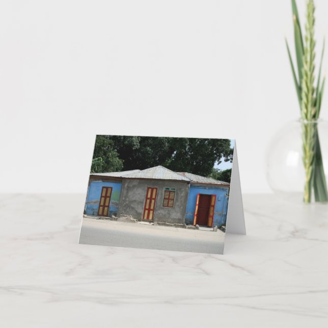 Remerciements Carte de note vide Haïti (Devant)