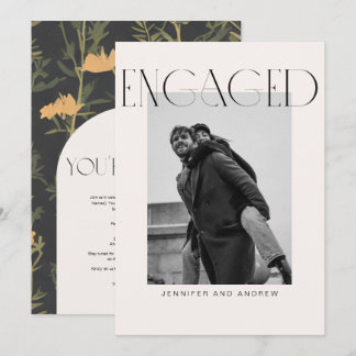 Remerciements Carte de partie Boho Engagement Moderne