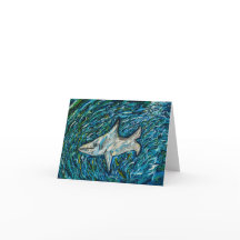 Carte de pliage de requin