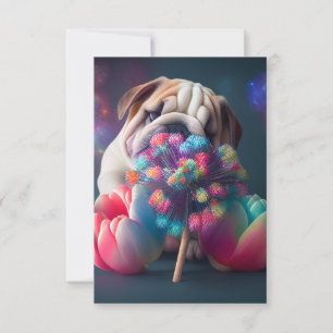 REMERCIEMENTS CARTE DE REMARQUE BULLDOG