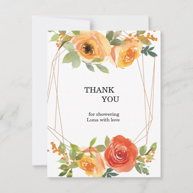 Remerciements carte de remerciement (Devant)