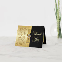 Carte de remerciement 50e anniversaire Joined Hear