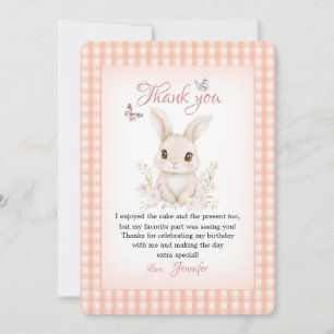 Remerciements Carte de remerciement aquarelle Some Bunny