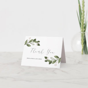 Remerciements Carte de remerciement Blushing Sprigs
