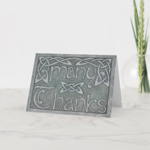 Remerciements Carte de remerciement celtique "Merci beaucoup"
