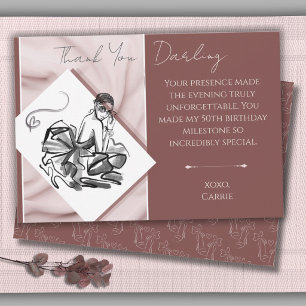 Remerciements Carte de remerciement Chic Couture Fashionably Fif