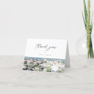 Remerciements Carte de remerciement ciel de St AUGUSTINE Fl aqua