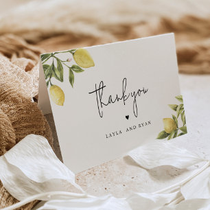 Remerciements Carte de remerciement CITRON Citron