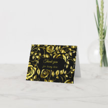 Carte de remerciement - collection Midnight Elegan