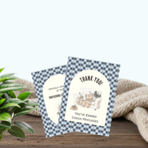 Remerciements Carte de remerciement Cozy Paws Flat