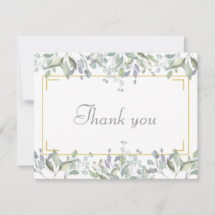 Remerciements Carte de remerciement d'affaires florale élégante