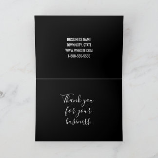 Remerciements Carte de remerciement d'affaires personnalisée ave