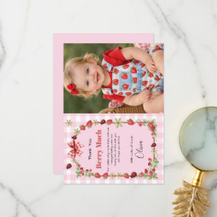 Remerciements Carte de remerciement d'anniversaire Berry Sweet