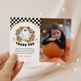 Remerciements Carte de remerciement d'anniversaire Halloween pou
