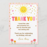 Carte de remerciement d'anniversaire Limonade Enso