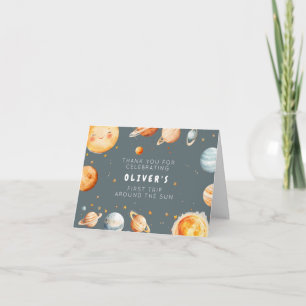 Remerciements Carte de remerciement d'anniversaire Premier Tour 