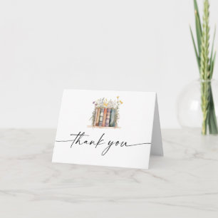 Remerciements Carte de remerciement de livre d'histoires Nouveau