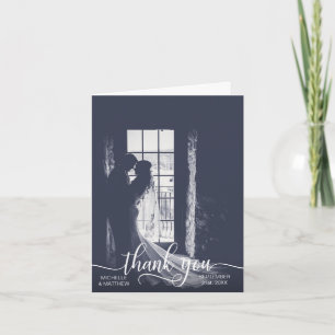 Remerciements Carte de remerciement de mariage Elegant Script TH