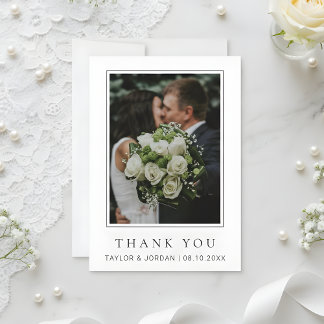 Remerciements Carte de remerciement de mariage personnalisée min