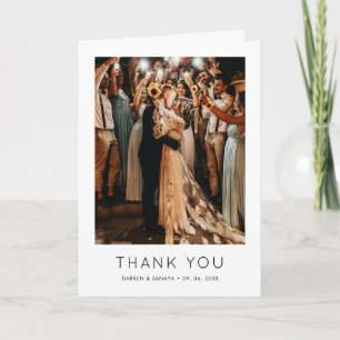 Remerciements Carte de remerciement de mariage pliée avec code Q