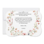 Carte de remerciement de mariage pour Baby Shower
