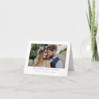 Carte de remerciement de mariage Sweet Simplicity