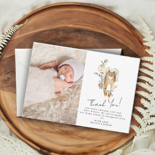 Remerciements Carte de remerciement de photo de Baby Shower Cute