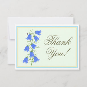 Remerciements Carte de remerciement de retraite Jolis bleuets