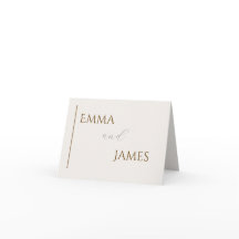 Carte de remerciement de second mariage minimalist