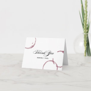 Remerciements Carte de remerciement de vignoble de Winery Wine S