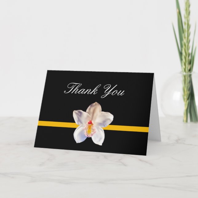 Remerciements Carte de Remerciement Fleur Design Vierge (Devant)