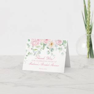 Remerciements Carte de remerciement florale Hydrangea Pink Love
