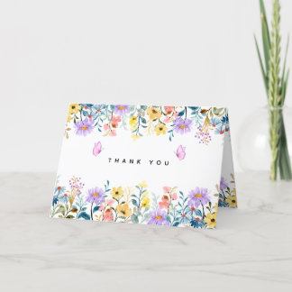 Remerciements Carte de remerciement florale imprimable - Télécha