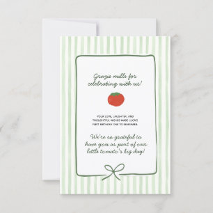 Remerciements Carte de remerciement Little Tomato
