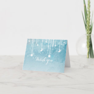 Remerciements Carte de remerciement Moon & Stars Celestial Glow